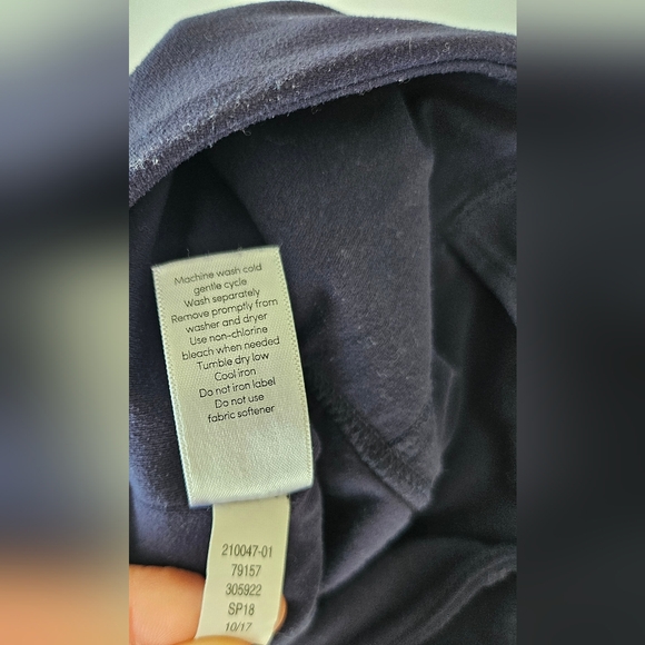 Athleta Women's Side Stripe Salutation 7/8 Hi-rise Legging Navy XS Mesh Yoga - Picture 10 of 15